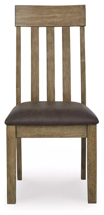Broxtyn Light Brown Upholstered Dining Chair