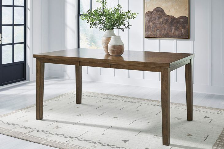 Vallister Light Brown 78" Extendable Rectangular Counter Height Dining Table