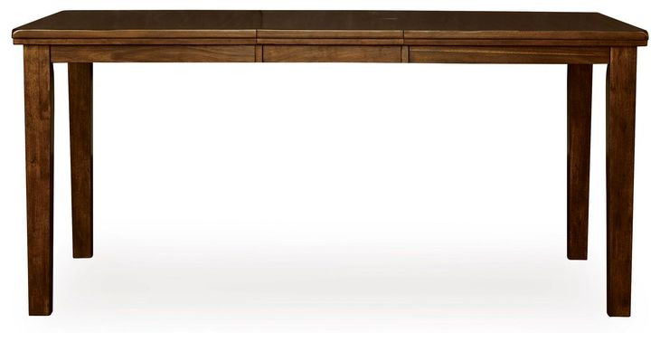 Ralene Medium Brown 78" Extendable Rectangular Counter Height Dining Table