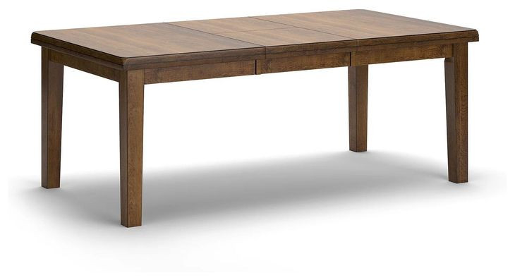 Ralene Medium Brown Rectangular Butterfly Extendable Dining Table