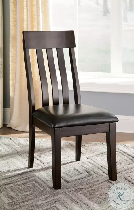 Haddigan Dark Brown Dining Upholstered Side Chair Set Of 2