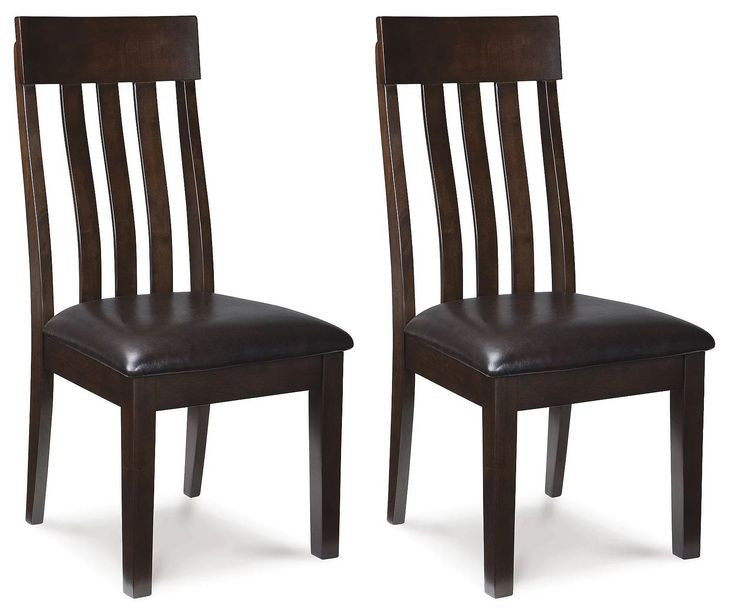 Haddigan Dark Brown Dining Upholstered Side Chair Set Of 2