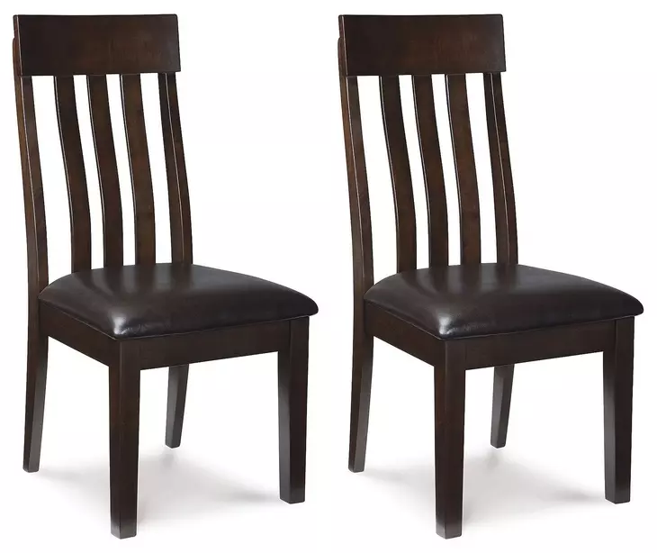 Haddigan Dark Brown Dining Upholstered Side Chair Set Of 2
