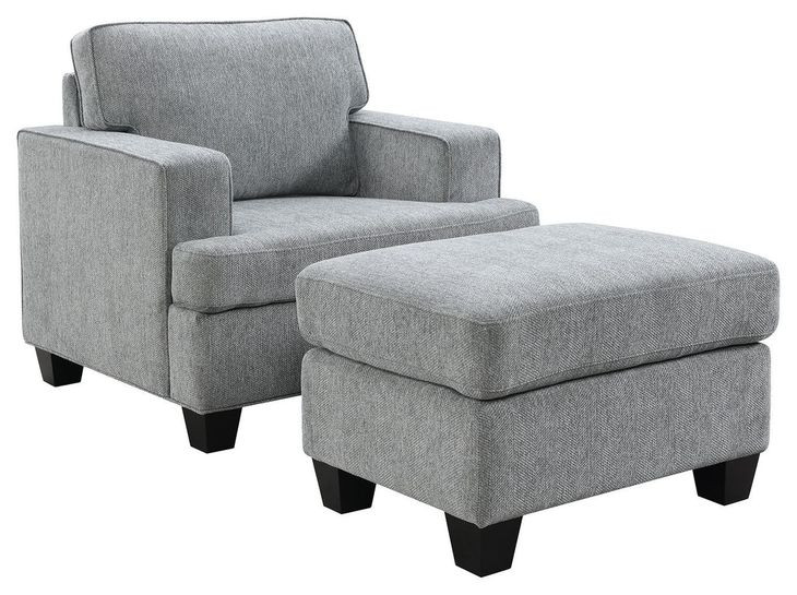 Baldwin Dalton Graphite Upholstered Lounge Chair