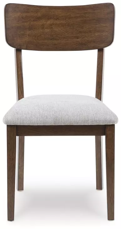 Lyncott Light Gray Upholstered Side Chair Set of 2