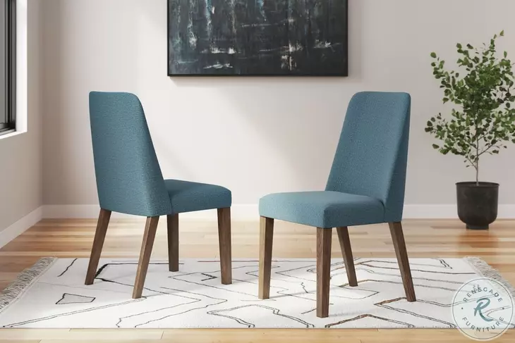 Lyncott Blue Dining Chair Set of 2
