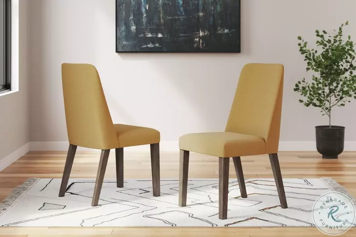 Lyncott Mustard Dining Chair Set of 2