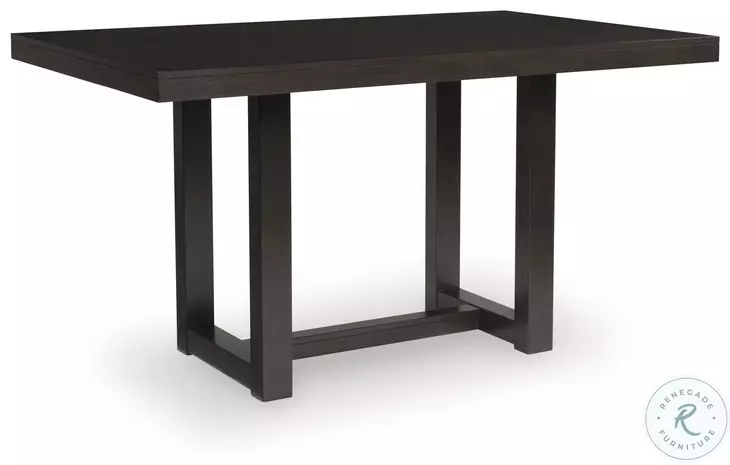 Neymorton Dark Grayish Brown 76" Counter Height Dining Table