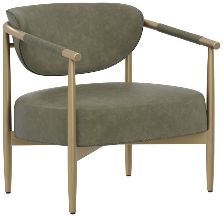 Heloise Ivanhoe Pine Upholstered Lounge Chair