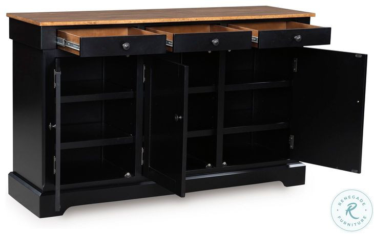 Wildenauer Deep Brown and Satin Black Extendable Rectangular Counter Height Dining Room Set