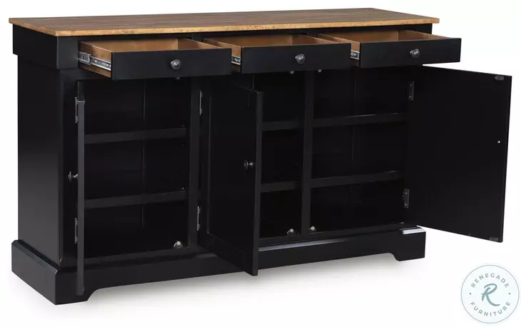 Wildenauer Deep Brown and Satin Black Extendable Rectangular Counter Height Dining Room Set