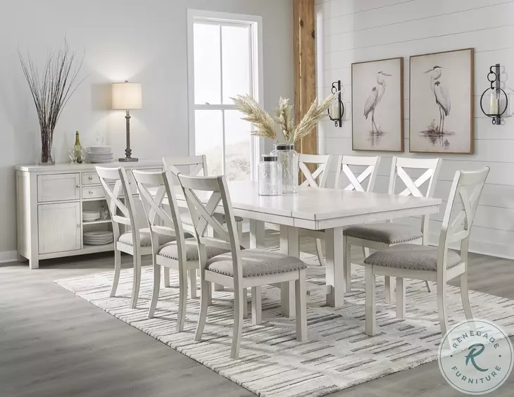 Robbinsdale Antique White Upholstered Side Chair Set Of 2