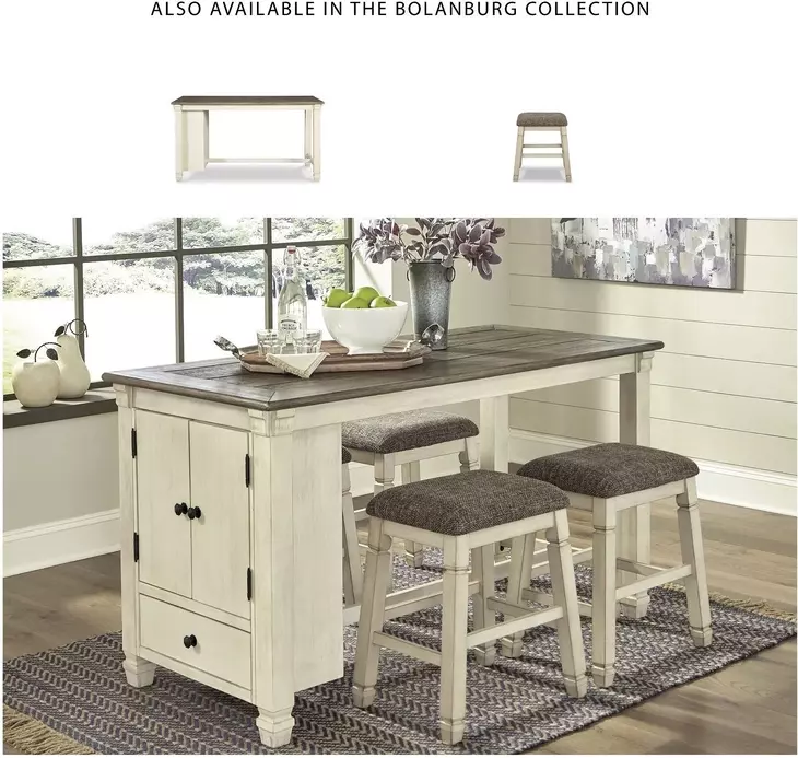 Bolanburg Two Tone Counter Height Stool Set of 2