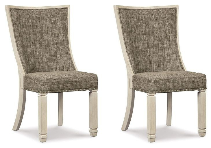 Bolanburg Two Tone Dining Upholstered Side Chair Set of 2