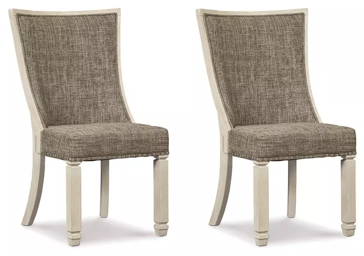 Bolanburg Two Tone Dining Upholstered Side Chair Set of 2