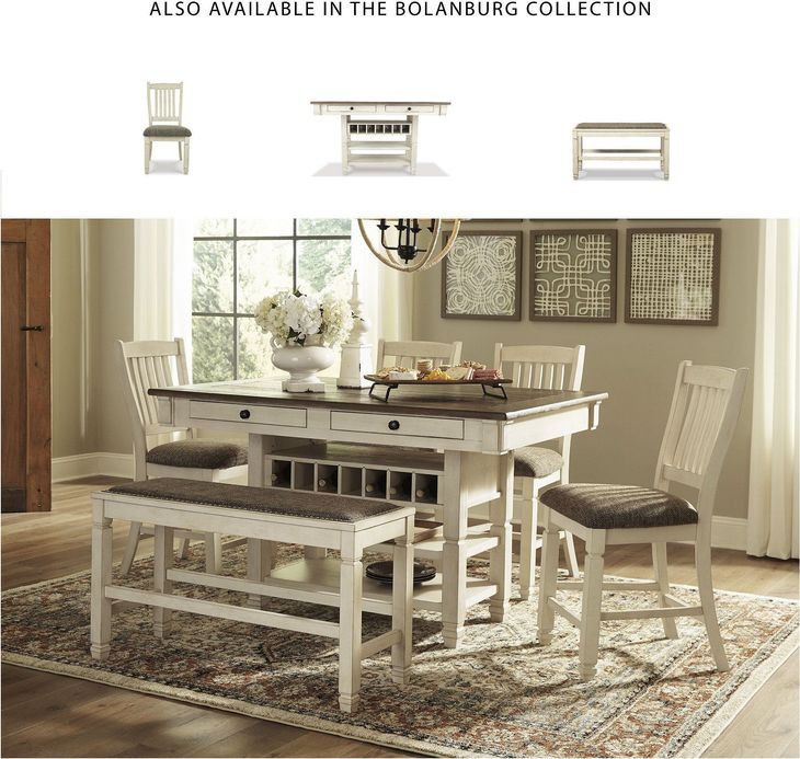 Bolanburg Two Tone Counter Height Dining Bench