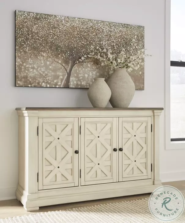 Bolanburg White and Gray Dining Server