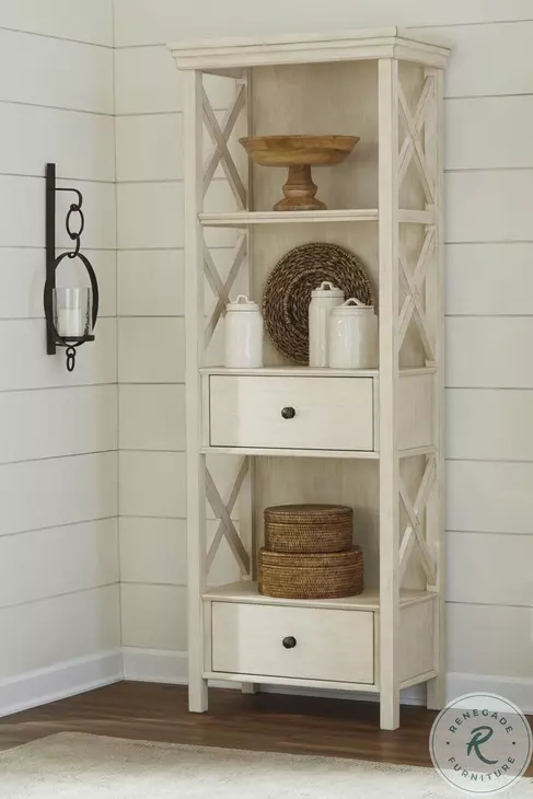 Bolanburg White and Gray Display Cabinet