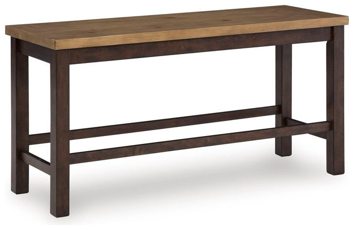 Sharlander Dark Brown 86" Extendable Rectangular Counter Height Dining Room Set