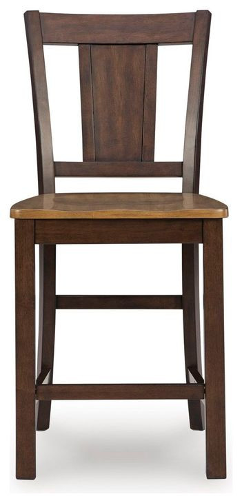 Sharlander Dark Brown Bar Stool Set of 2