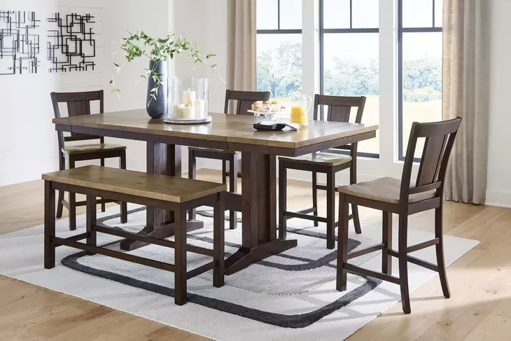 Sharlander Dark Brown 48" Counter Height Dining Bench