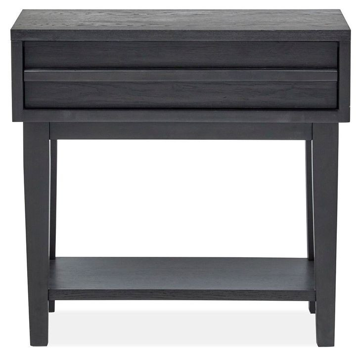 Lindon Belgian Wheat and Coffee Bean 1 Drawer Nightstand with USB Charging