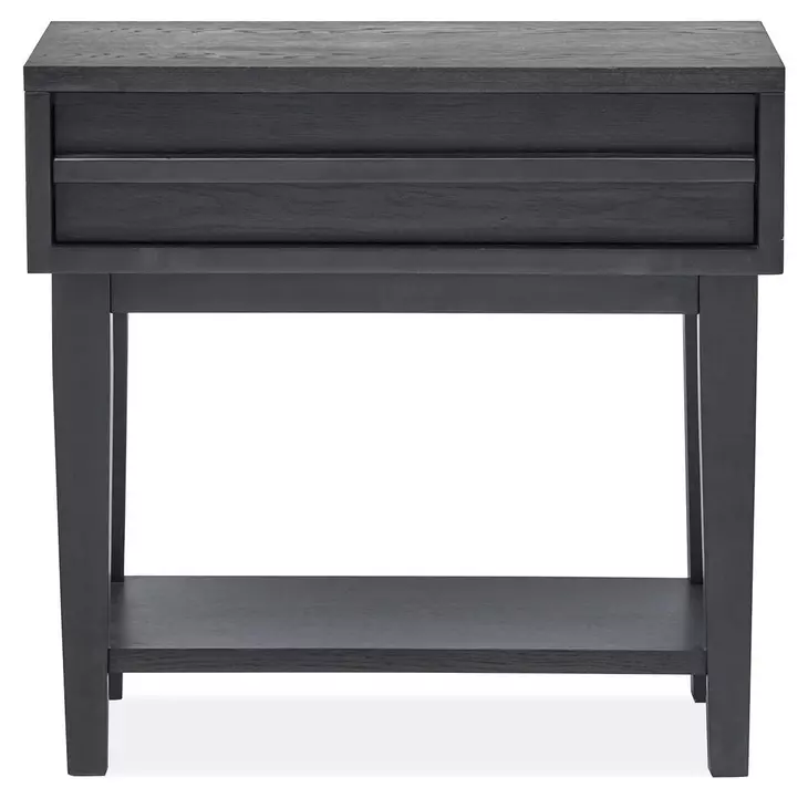 Lindon Belgian Wheat and Coffee Bean 1 Drawer Nightstand with USB Charging