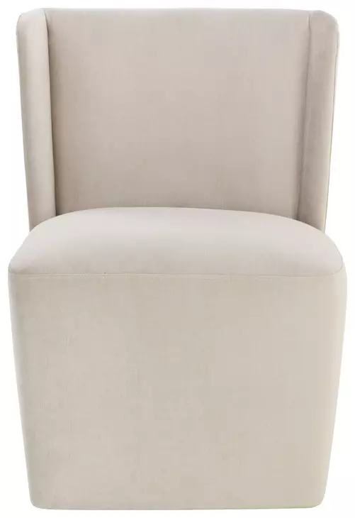 Marbella Piccolo Prosecco Performance Fabric Upholstered Wheeled Dining Chair