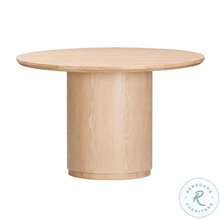 ★mi★ColemanNaturalWoodRollTable 90 Marlow Natural Wood Round Dining Room Set from Coleman