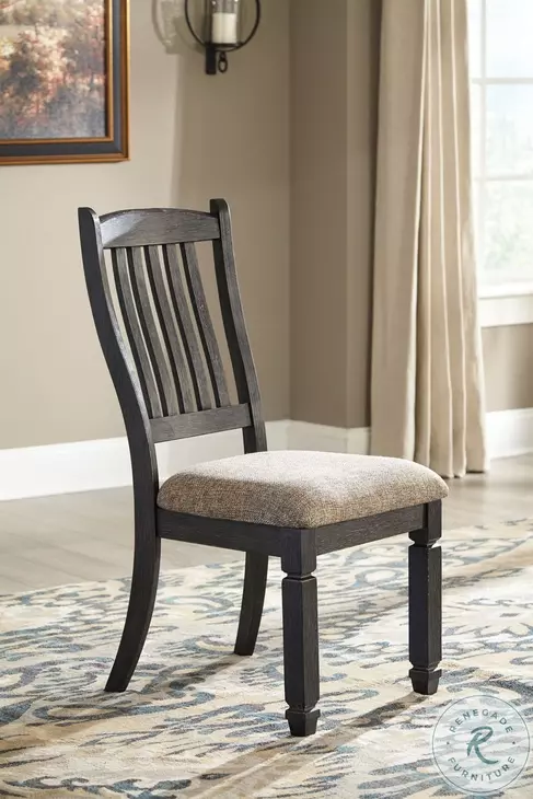 Tyler Creek Black And Gray Upholstered Side Chair Set of 2