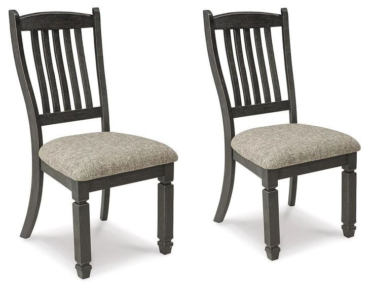 Tyler Creek Black And Gray Upholstered Side Chair Set of 2