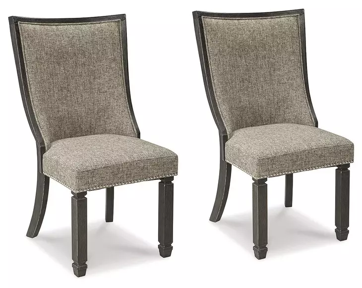 Tyler Creek Black And Gray Upholstered Host Chair Set of 2