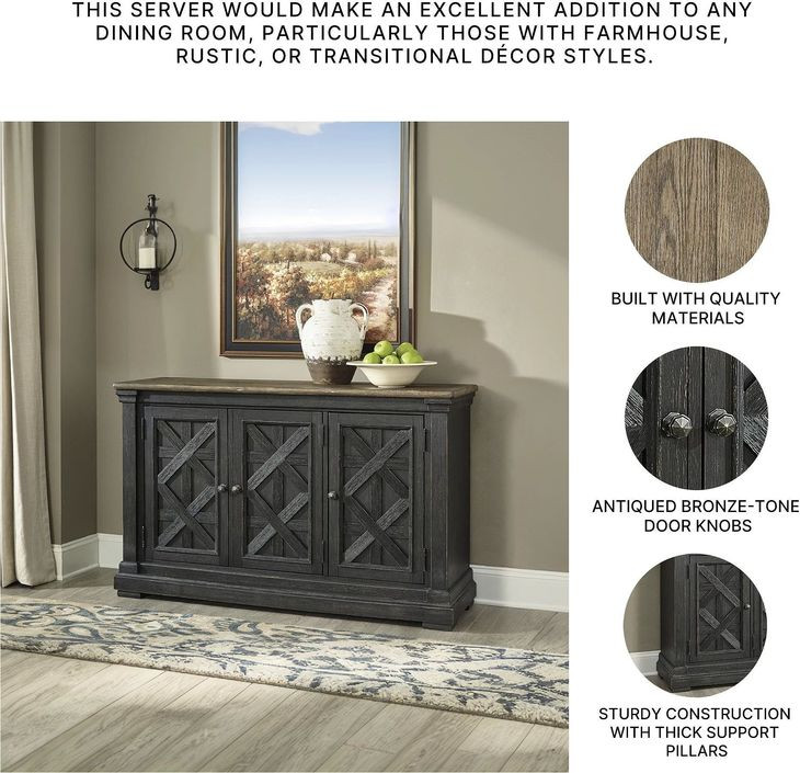 Tyler Creek Black and Gray Dining Room Server from Ashley