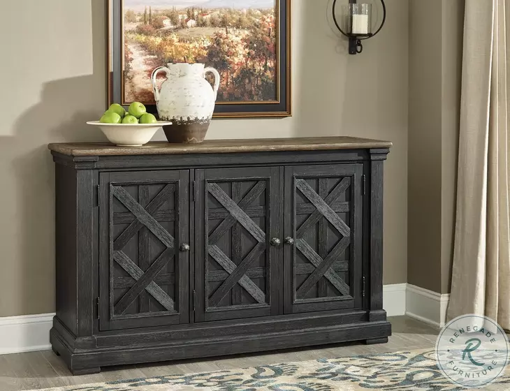 Tyler Creek Black And Gray Dining Room Server