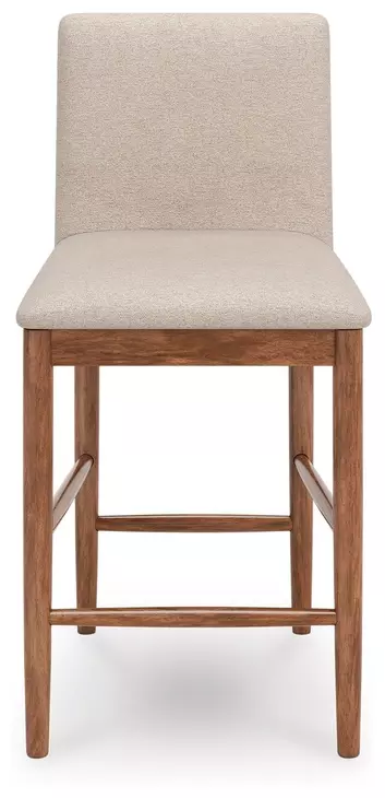 Isanti Beige Upholstered Bar Stool Set of 2