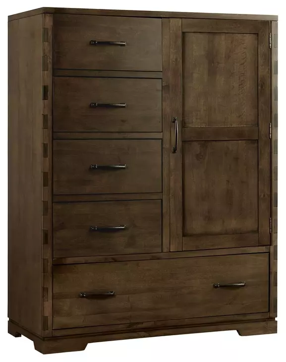 Dovetail Graphite 5 Drawer Chifferobe