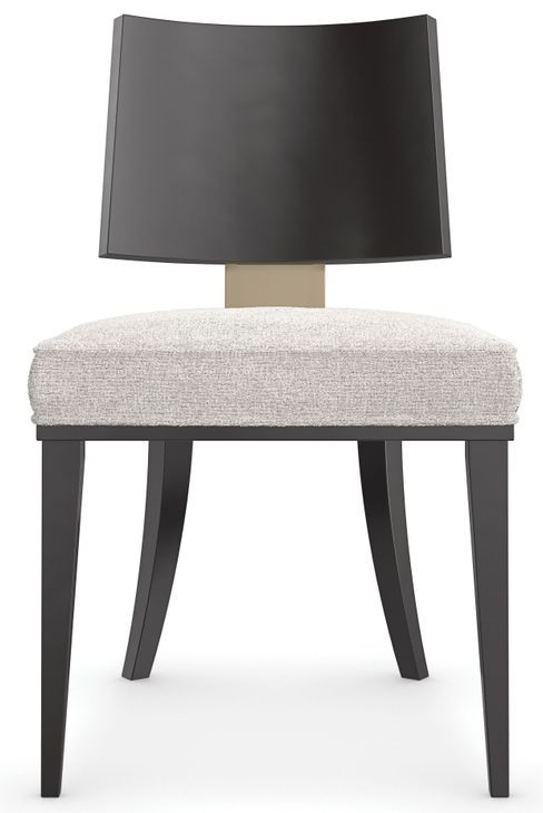 Champagne Gray Upholstered Side Chair Set of 2