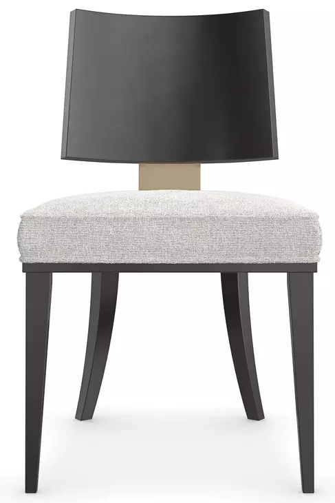 Champagne Gray Upholstered Side Chair Set of 2