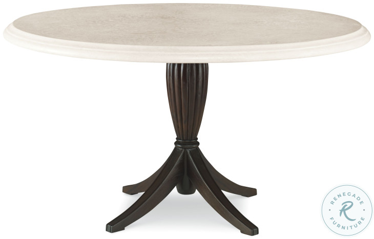 Archipelago Black And Cream Concrete 54" Round Dining Table