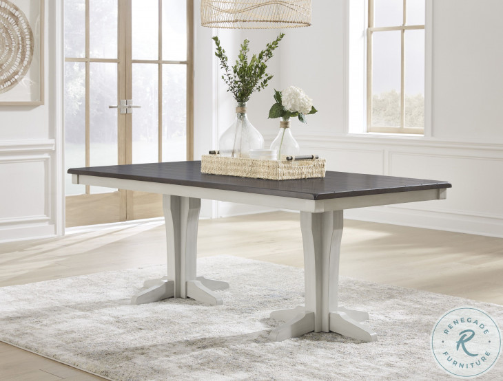 Darborn Gray And Brown Dining Table From Ashley Furniture Coleman