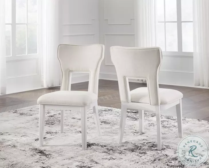 Chalanna White Side Chair Set Of 2