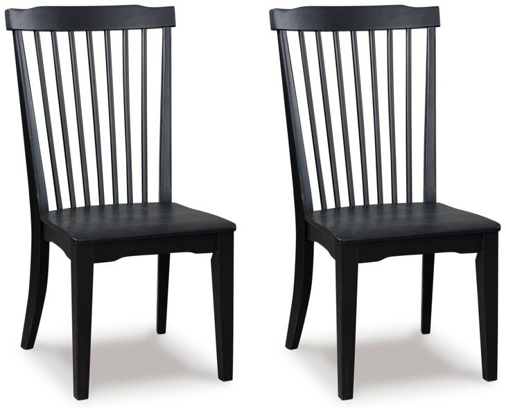 Chadworth Black Side Chair Set of 2