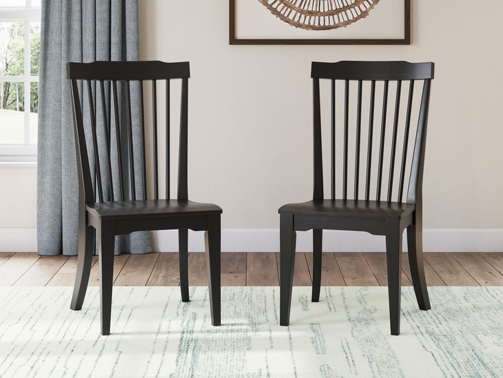 Chadworth Black Side Chair Set of 2