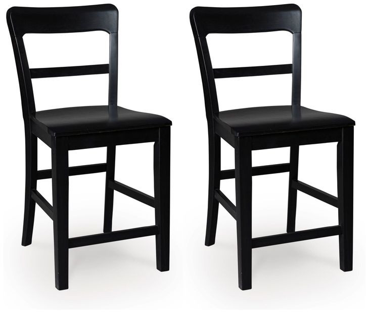Chadworth Black Bar Stool Set of 2