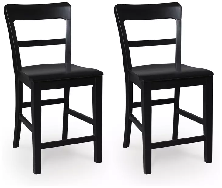 Chadworth Black Bar Stool Set of 2