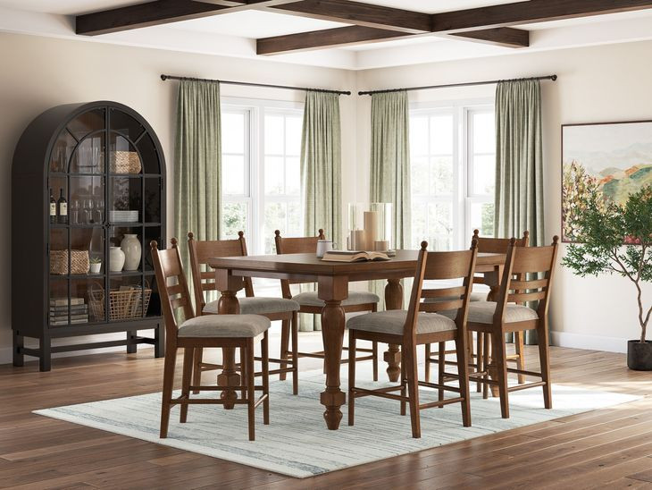 Chadworth Brown Counter Height Dining Room Set