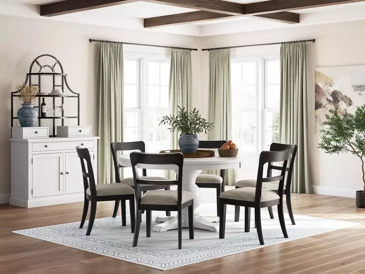 Chadworth White 60" Round Dining Table