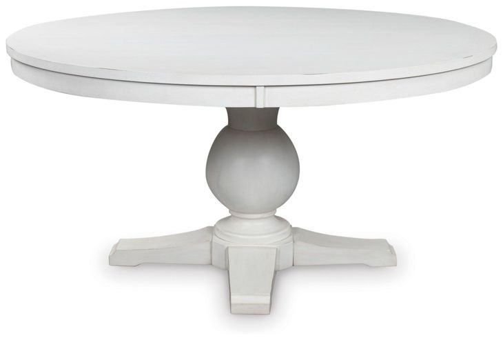 Chadworth White 60" Round Dining Table