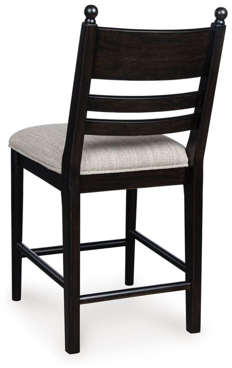 Chadworth Cream and Black Upholstered Bar Stool Set of 2