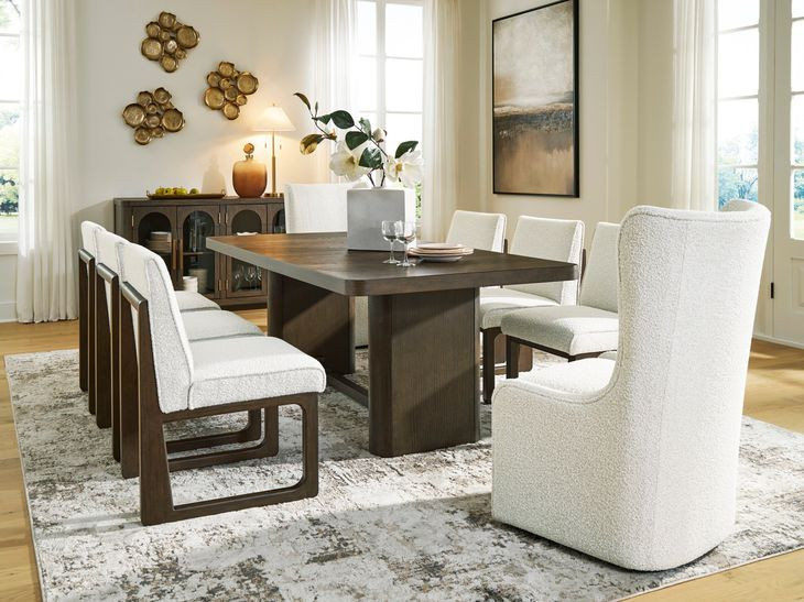 Brillynd Off White Performance Fabric Upholstered Dining Side Chair Set of 2